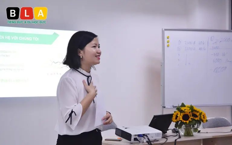Một lớp học tiếng Đức tại BLA