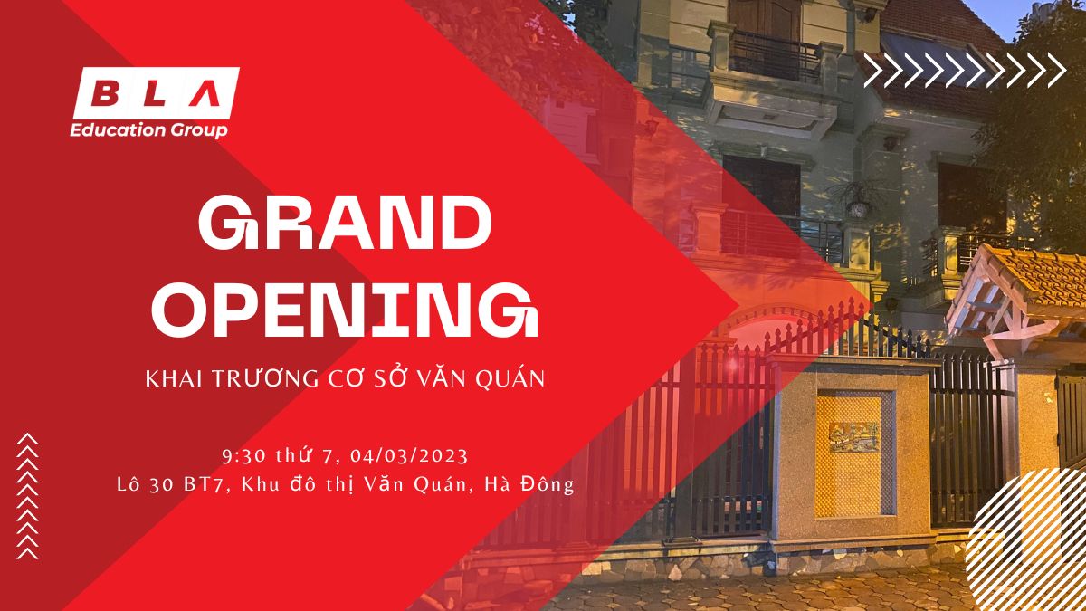 Khai trương cơ sở Hà Đông - Du học Đức BLA