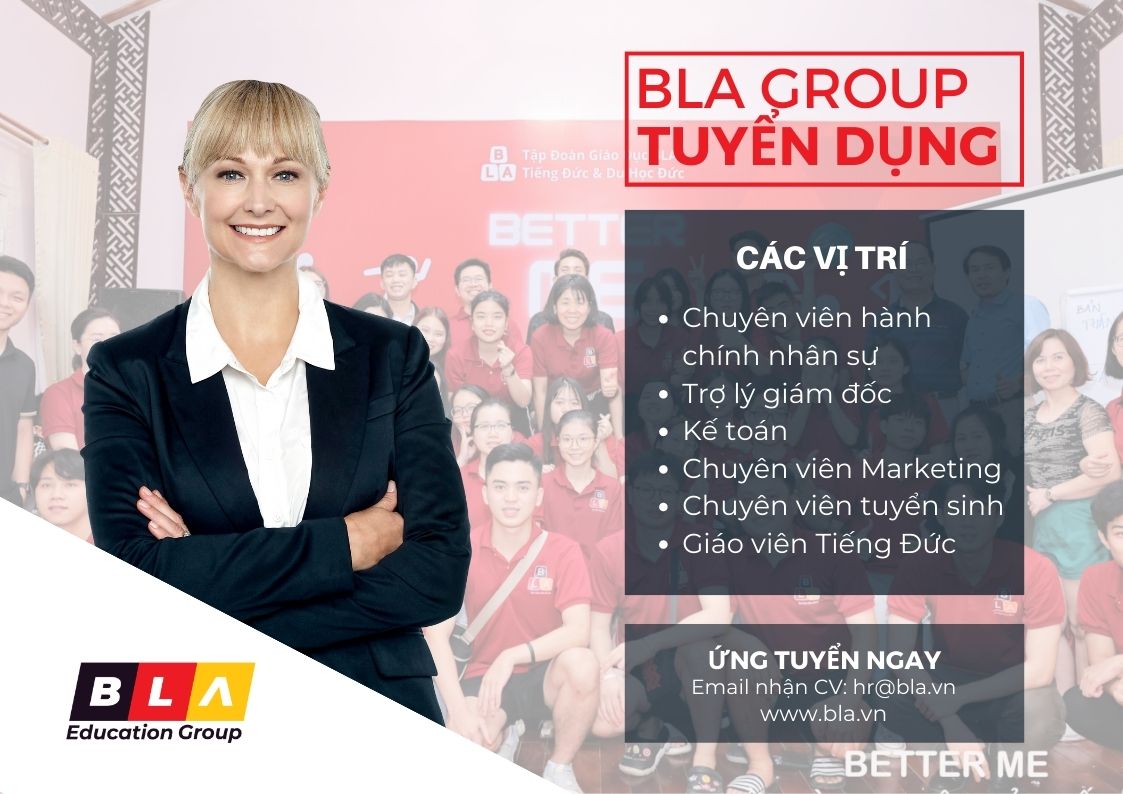 Tuyển dụng tại Tập đoàn giáo dục BLA năm 2023
