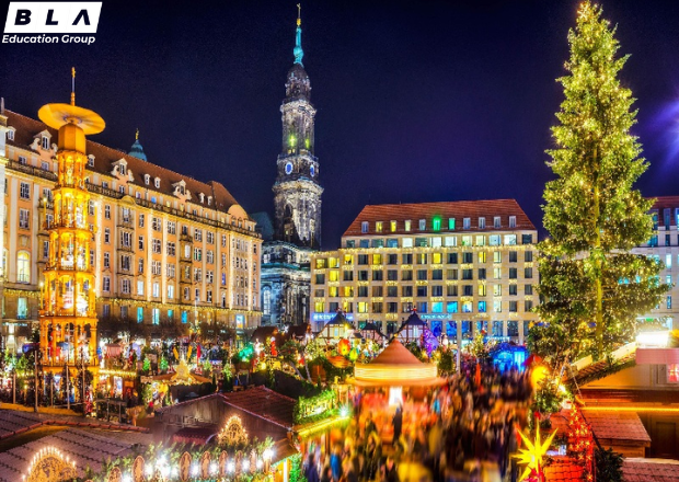 Khu chợ Giáng sinh Dresden