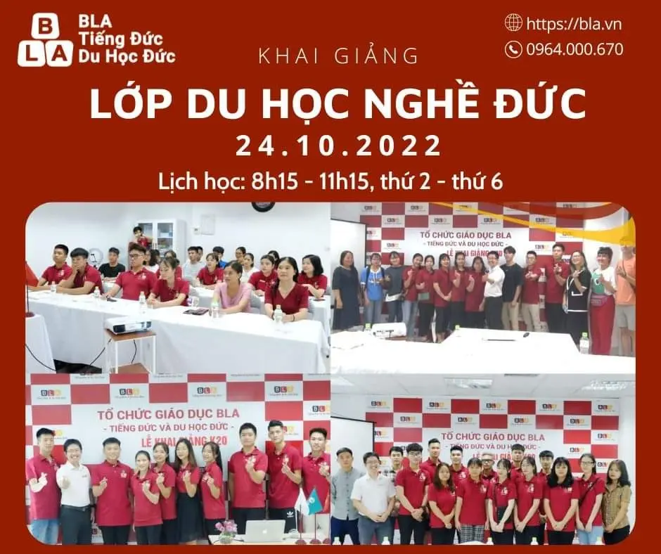 LỄ KHAI GIẢNG DU HỌC ĐỨC BLA KHÓA NGÀY 24/10/2023