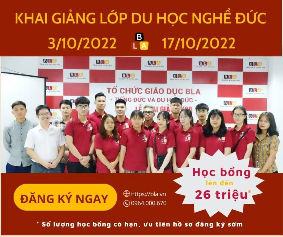 KHAI GIẢNG LỚP DU HỌC NGHỀ ĐỨC 03/10/2022