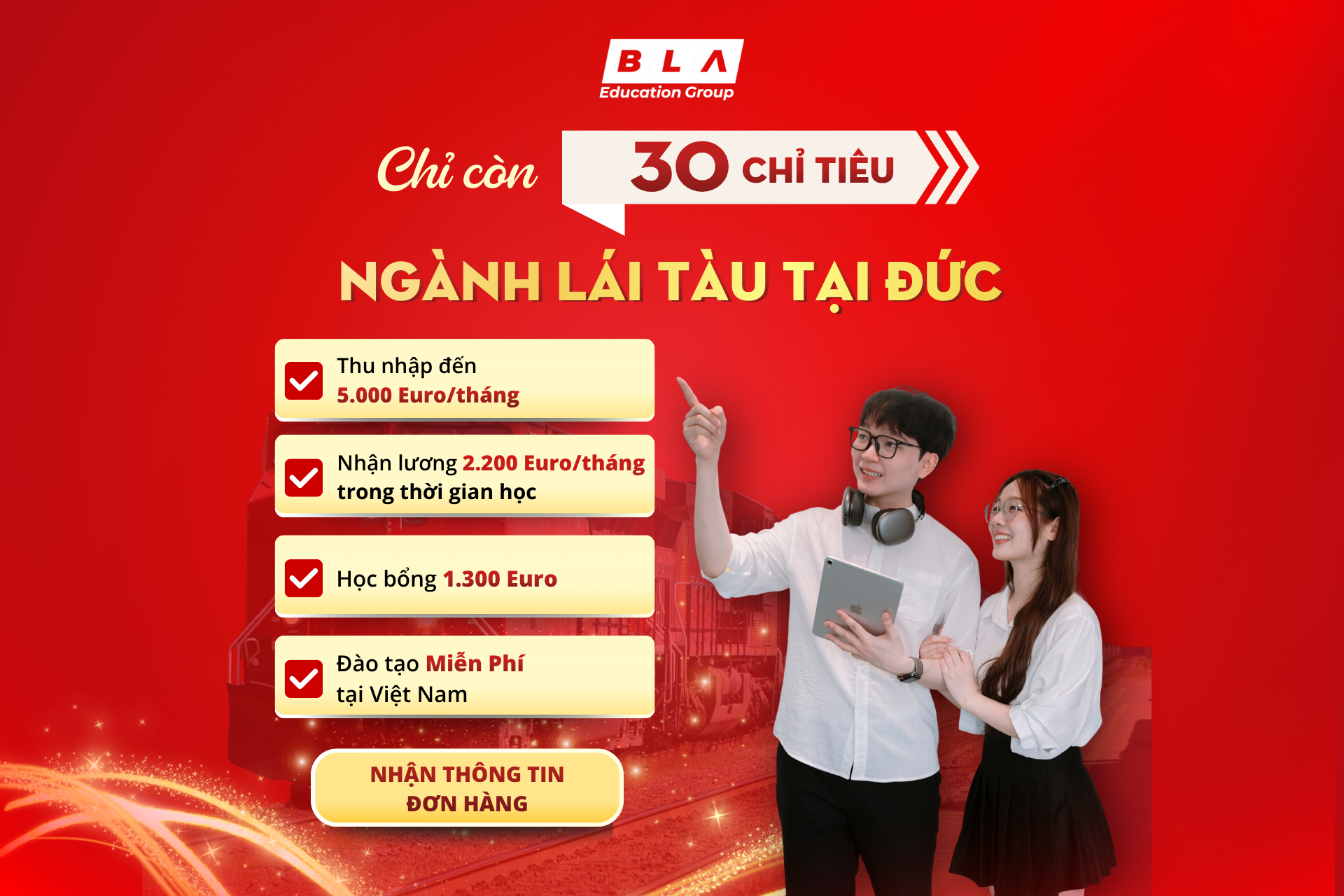 ĐƠN HÀNG LÁI TÀU TẠI ĐỨC THU NHẬP LÊN TỚI 60.000 EUR/NĂM