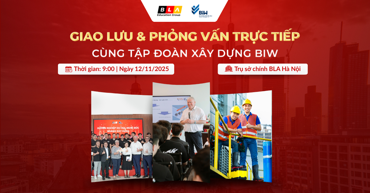 GẶP GỠ, GIAO LƯU VÀ PHỎNG VẤN TRỰC TIẾP CÙNG BIW – TẬP ĐOÀN XÂY DỰNG SỐ 1 TẠI CHLB ĐỨC