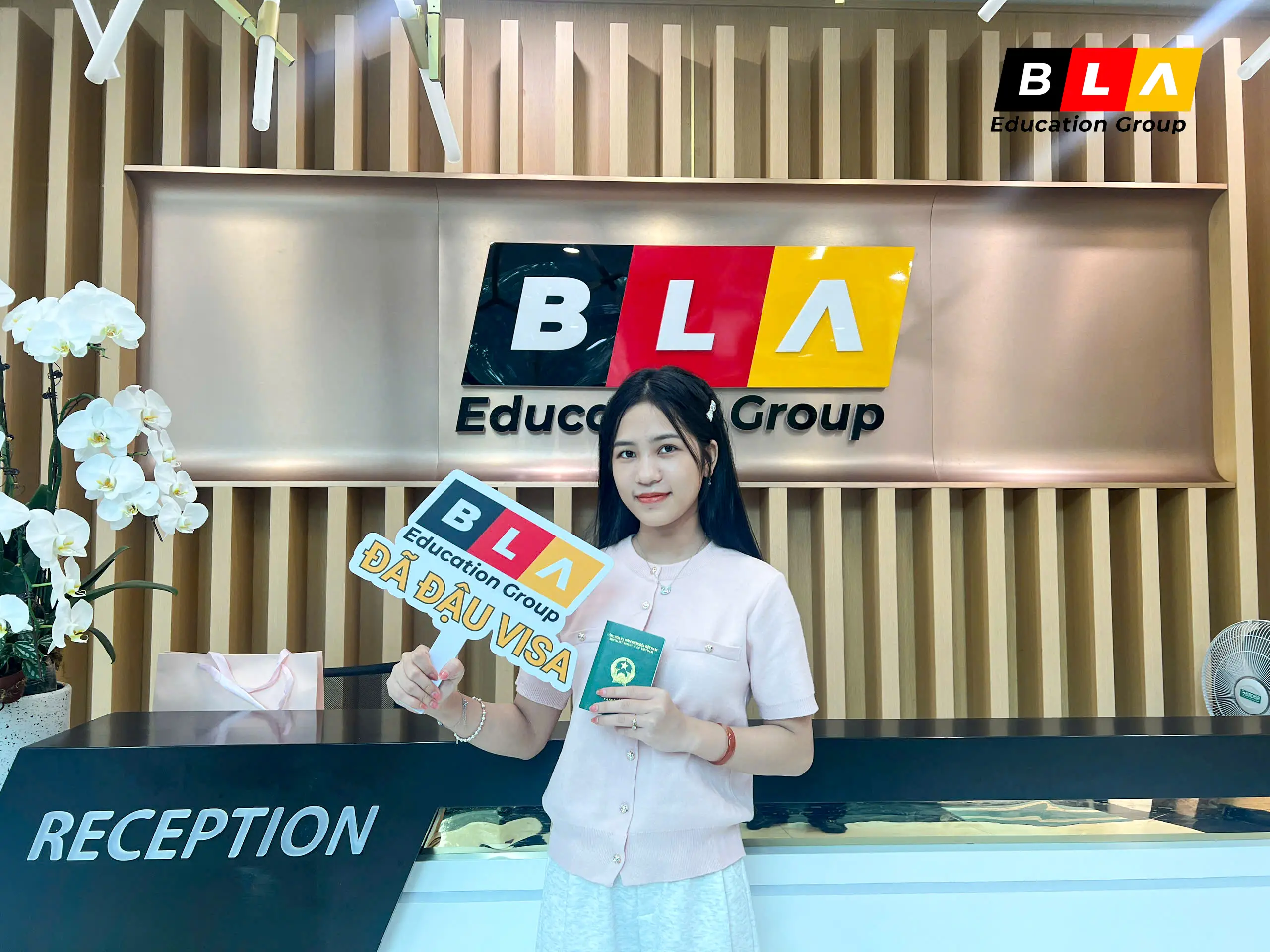 học viên BLA nhận visa