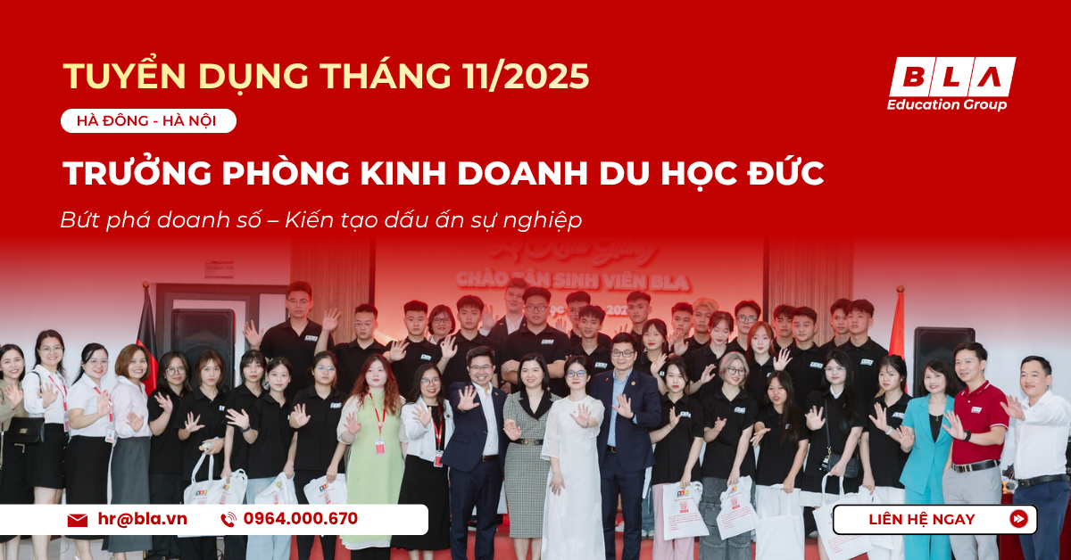 Trưởng Phòng Kinh Doanh Du Học Đức