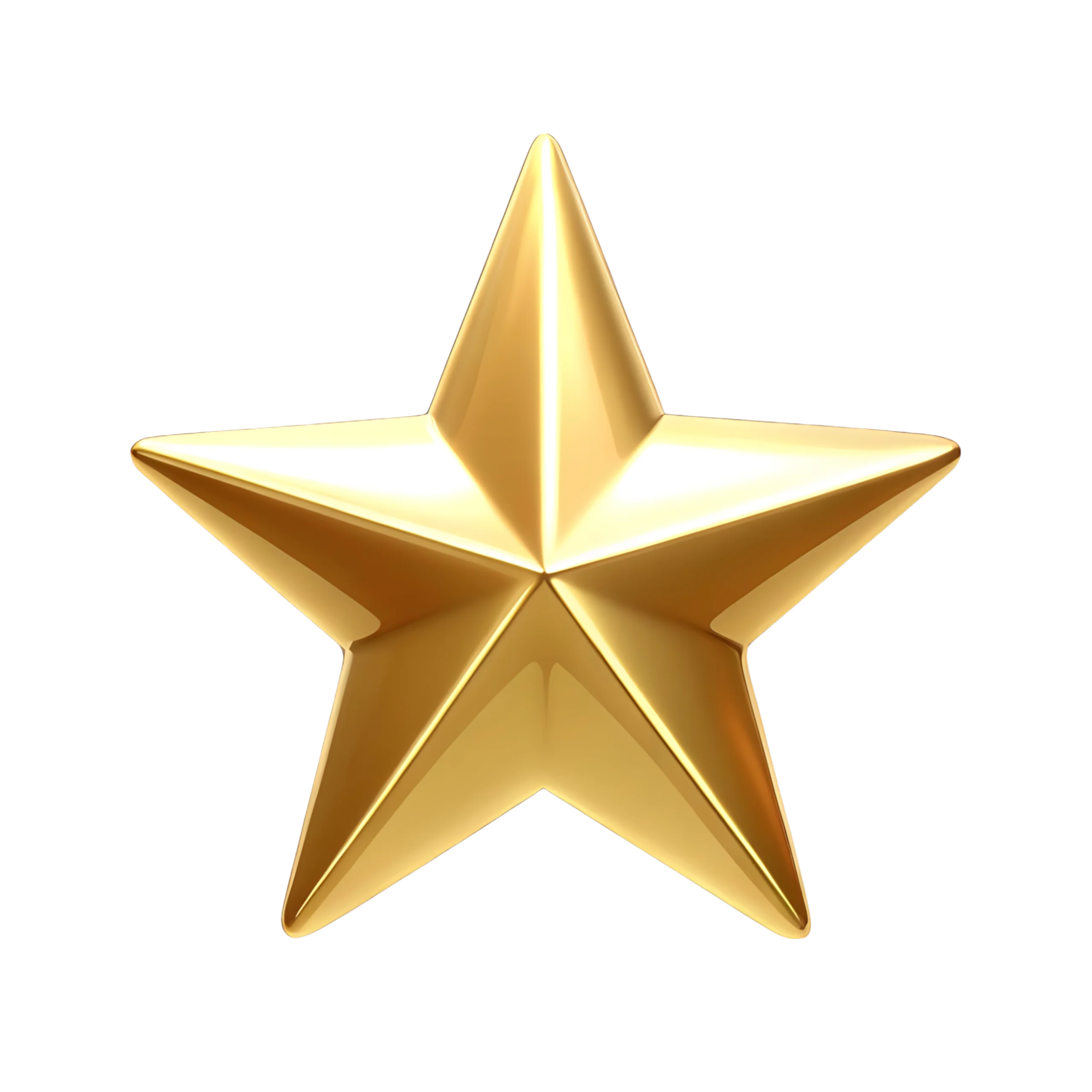 —Pngtree—3d gold star 19924701