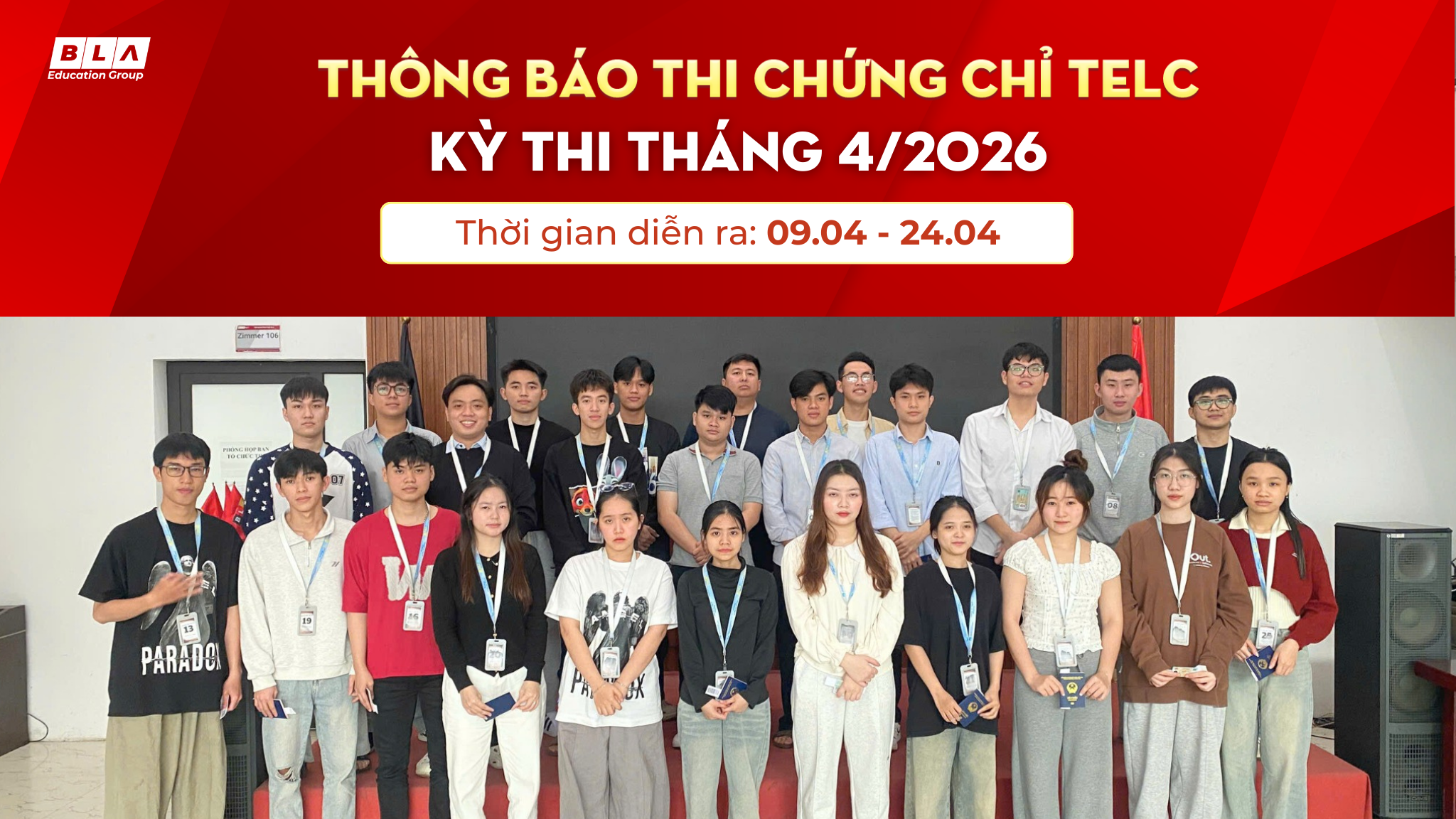 KHAI XUÂN 2026 BLA CHÍNH THỨC MỞ ĐĂNG KÝ THI TELC THÁNG 4/2026