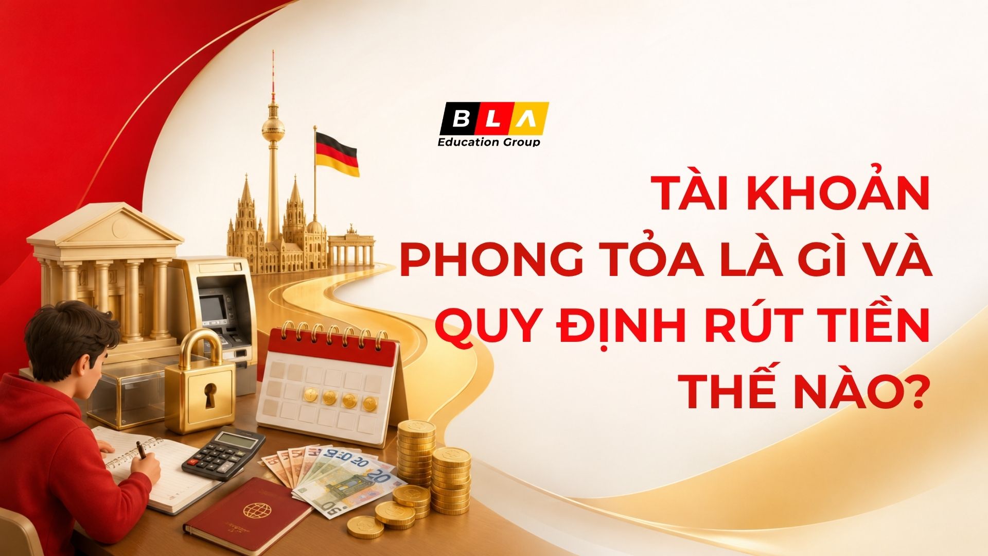 Hướng dẫn chi tiết về tài khoản phong tỏa (Sperrkonto) và quy định rút tiền khi làm thủ tục visa du học nghề Đức