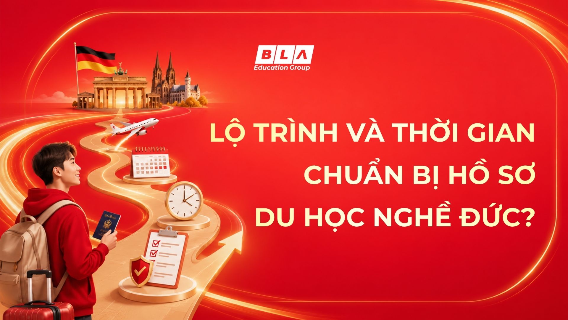 Lộ trình chi tiết và thời gian chuẩn bị hồ sơ du học nghề Đức từ lúc bắt đầu học tiếng đến khi nhận visa
