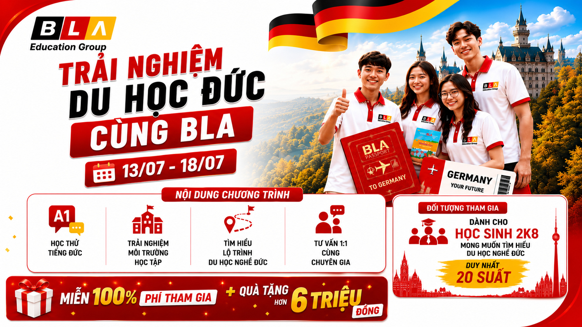TRẢI NGHIỆM DU HỌC ĐỨC CÙNG BLA 2026
